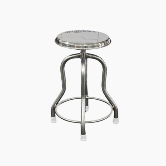 Uniequip SS 4 Leg Revolving Doctor Patient Stool for Medical use